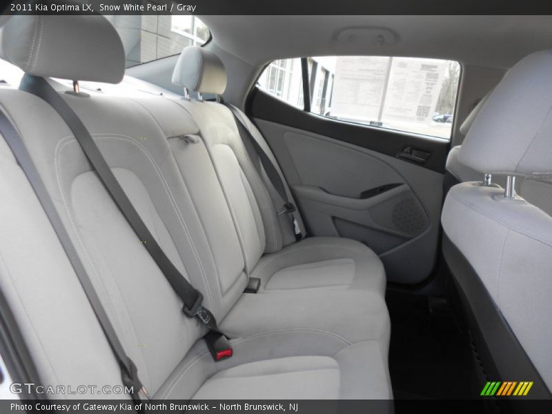 Snow White Pearl / Gray 2011 Kia Optima LX
