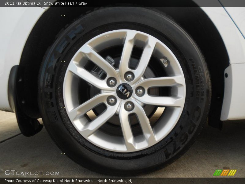 Snow White Pearl / Gray 2011 Kia Optima LX