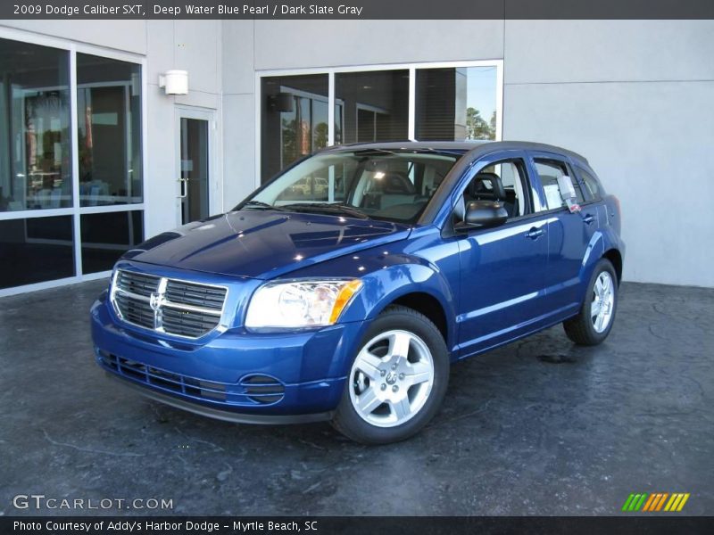 Deep Water Blue Pearl / Dark Slate Gray 2009 Dodge Caliber SXT