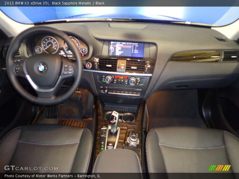 Black Sapphire Metallic / Black 2013 BMW X3 xDrive 35i