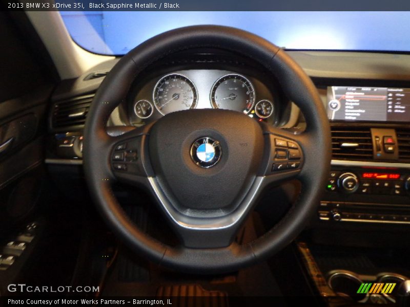 Black Sapphire Metallic / Black 2013 BMW X3 xDrive 35i