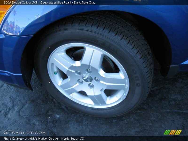 Deep Water Blue Pearl / Dark Slate Gray 2009 Dodge Caliber SXT