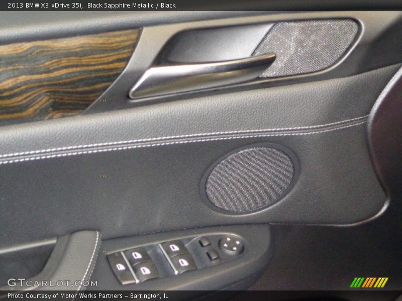 Black Sapphire Metallic / Black 2013 BMW X3 xDrive 35i