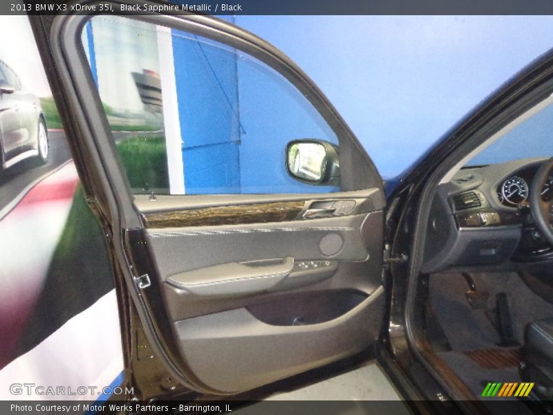 Black Sapphire Metallic / Black 2013 BMW X3 xDrive 35i