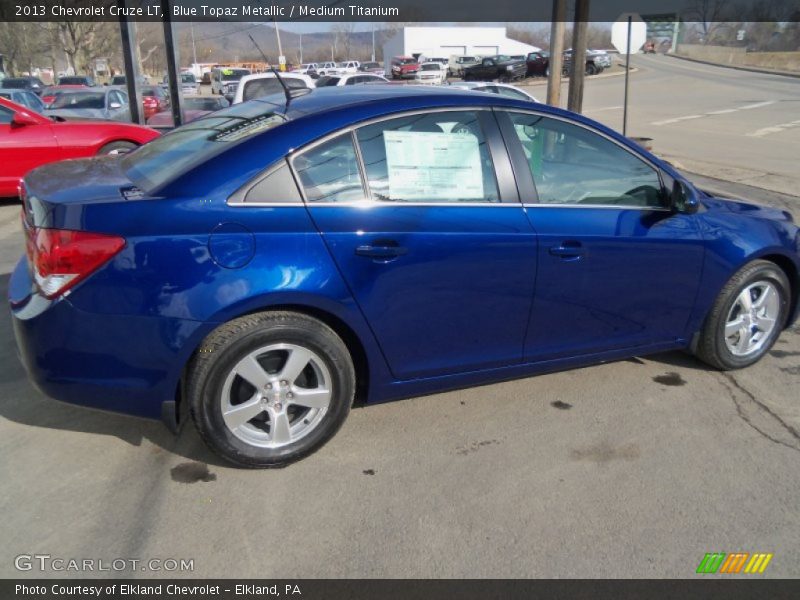 Blue Topaz Metallic / Medium Titanium 2013 Chevrolet Cruze LT