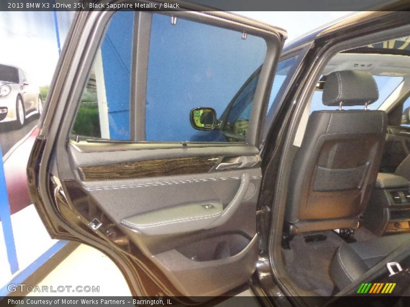 Black Sapphire Metallic / Black 2013 BMW X3 xDrive 35i