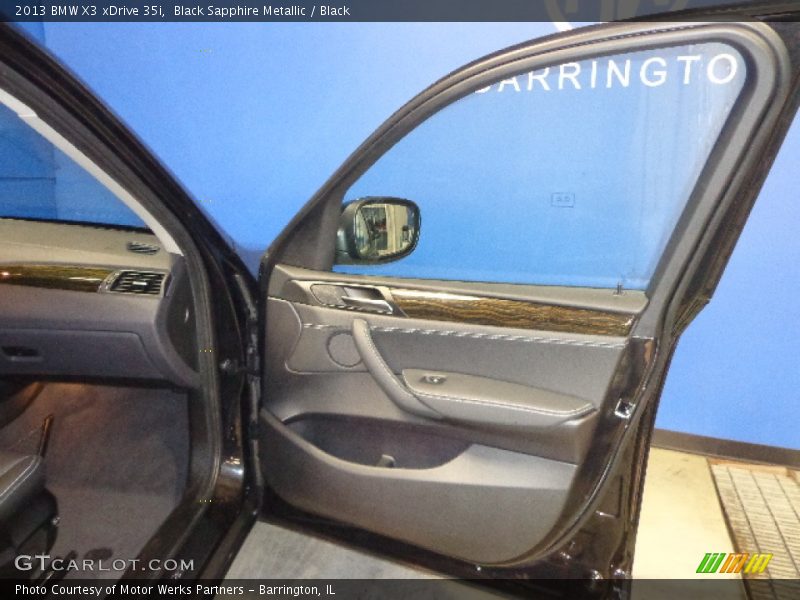 Black Sapphire Metallic / Black 2013 BMW X3 xDrive 35i