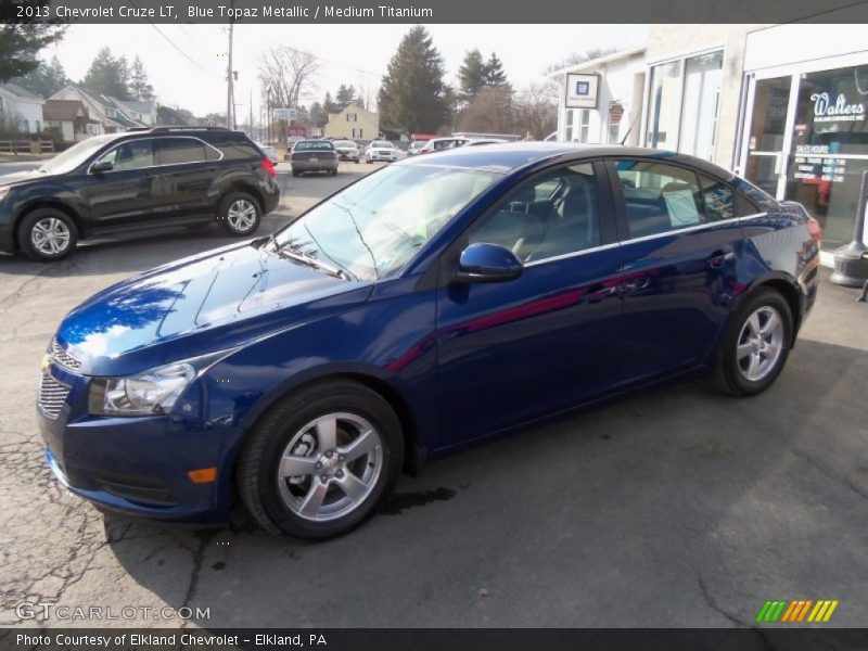 Blue Topaz Metallic / Medium Titanium 2013 Chevrolet Cruze LT