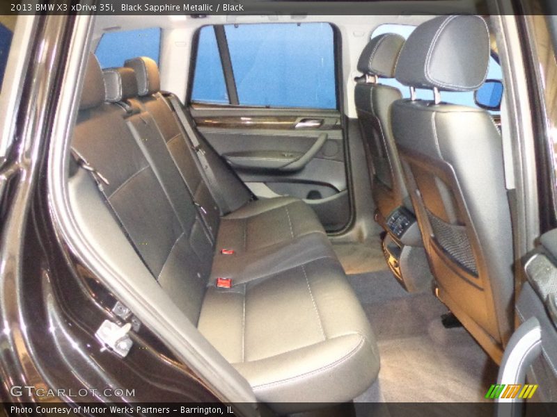 Black Sapphire Metallic / Black 2013 BMW X3 xDrive 35i