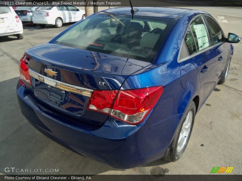 Blue Topaz Metallic / Medium Titanium 2013 Chevrolet Cruze LT