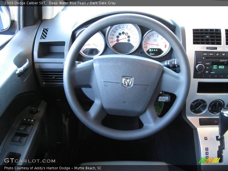 Deep Water Blue Pearl / Dark Slate Gray 2009 Dodge Caliber SXT