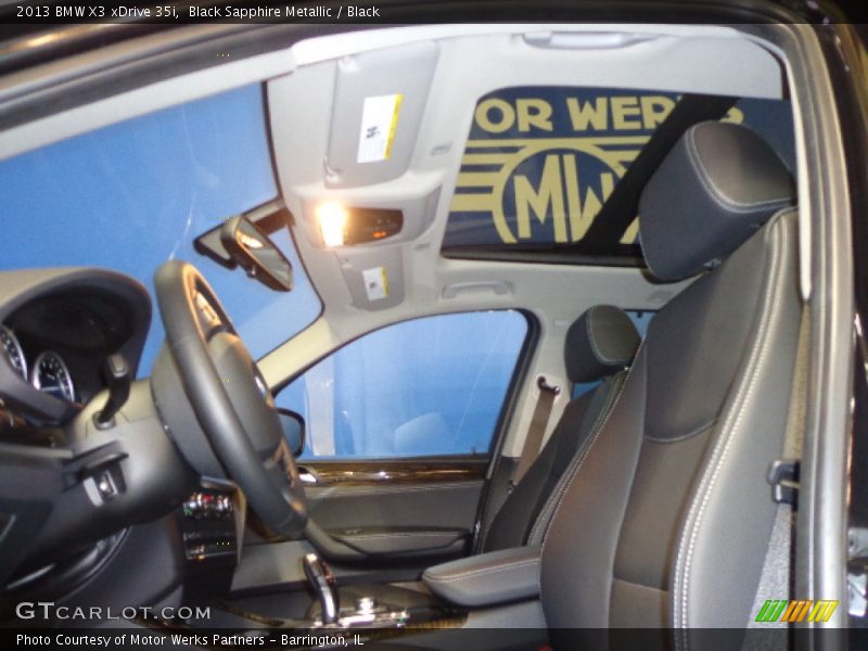 Black Sapphire Metallic / Black 2013 BMW X3 xDrive 35i