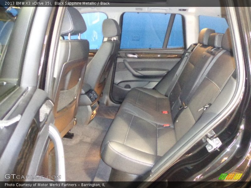 Black Sapphire Metallic / Black 2013 BMW X3 xDrive 35i