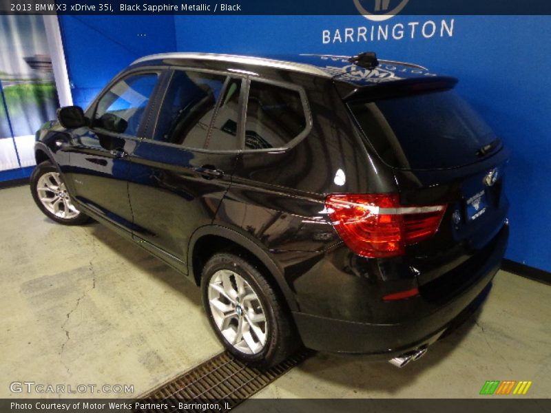 Black Sapphire Metallic / Black 2013 BMW X3 xDrive 35i