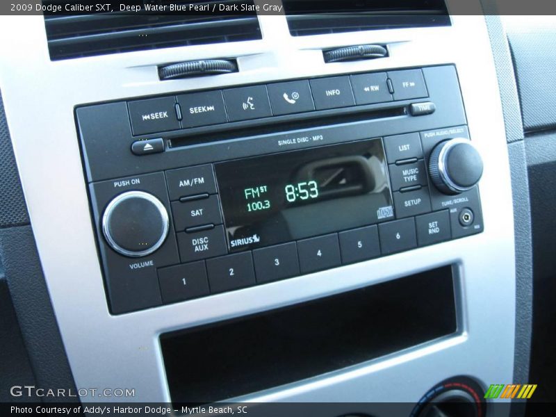 Deep Water Blue Pearl / Dark Slate Gray 2009 Dodge Caliber SXT