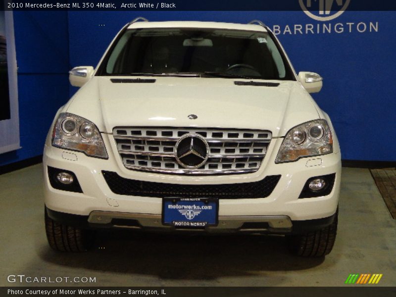 Arctic White / Black 2010 Mercedes-Benz ML 350 4Matic