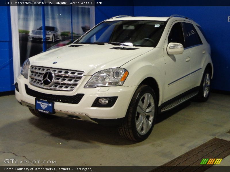 Arctic White / Black 2010 Mercedes-Benz ML 350 4Matic