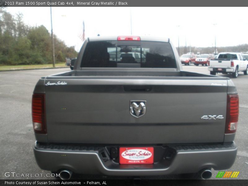 Mineral Gray Metallic / Black 2013 Ram 1500 Sport Quad Cab 4x4