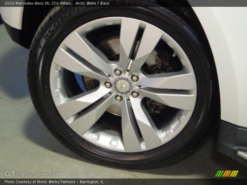 Arctic White / Black 2010 Mercedes-Benz ML 350 4Matic