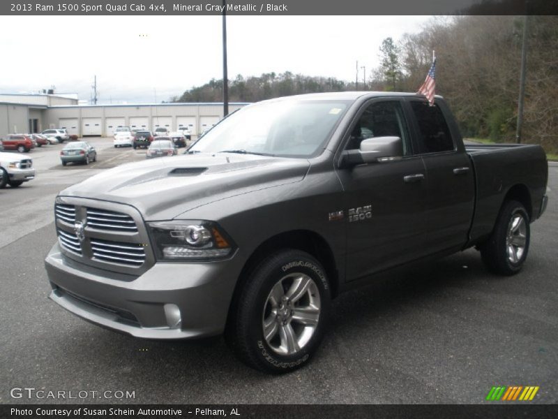 Mineral Gray Metallic / Black 2013 Ram 1500 Sport Quad Cab 4x4