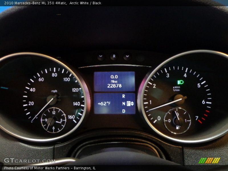 Arctic White / Black 2010 Mercedes-Benz ML 350 4Matic
