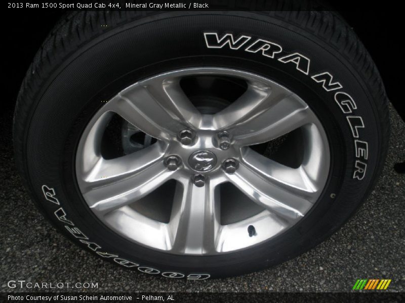 Mineral Gray Metallic / Black 2013 Ram 1500 Sport Quad Cab 4x4