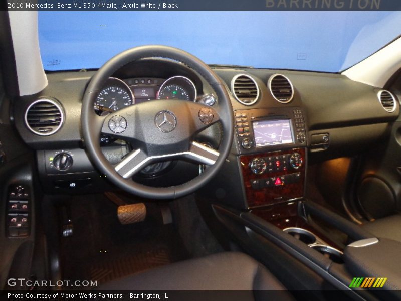 Arctic White / Black 2010 Mercedes-Benz ML 350 4Matic