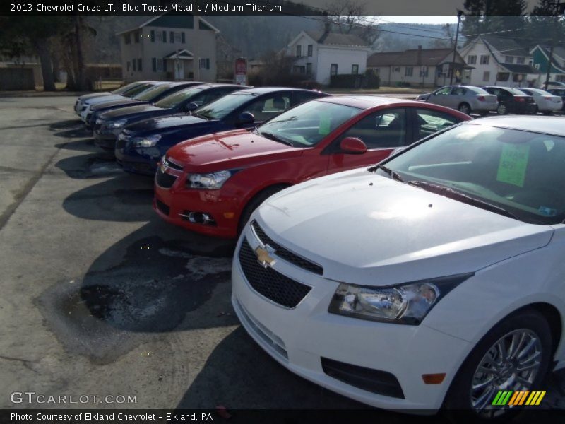 Blue Topaz Metallic / Medium Titanium 2013 Chevrolet Cruze LT