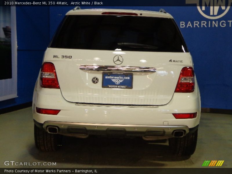 Arctic White / Black 2010 Mercedes-Benz ML 350 4Matic