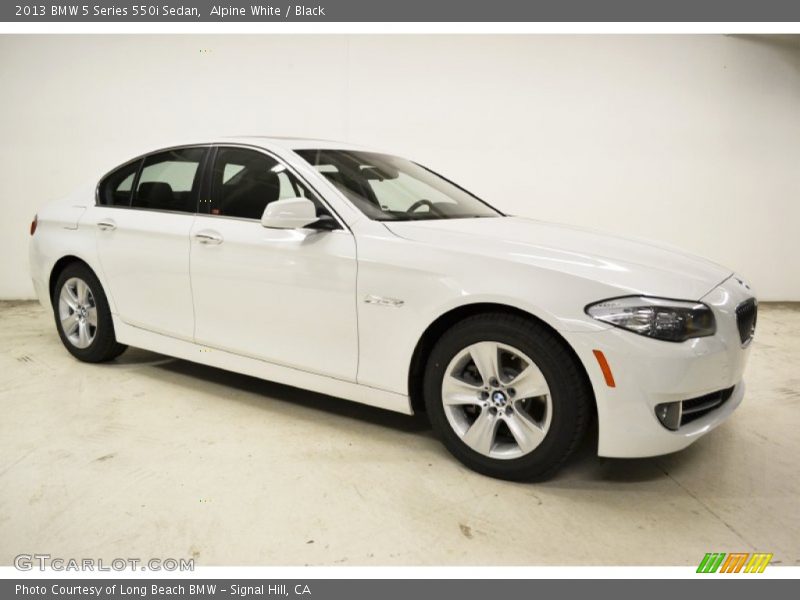 Alpine White / Black 2013 BMW 5 Series 550i Sedan