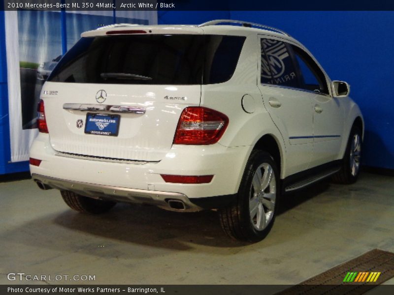Arctic White / Black 2010 Mercedes-Benz ML 350 4Matic
