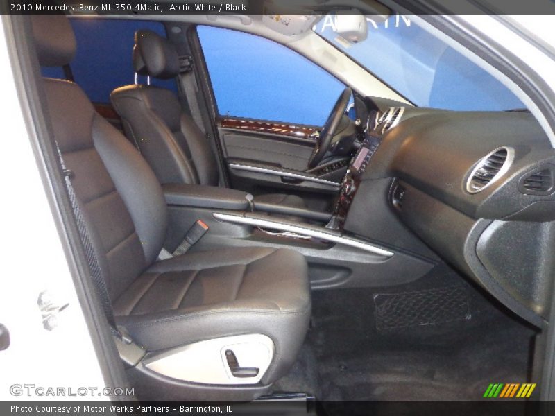 Arctic White / Black 2010 Mercedes-Benz ML 350 4Matic