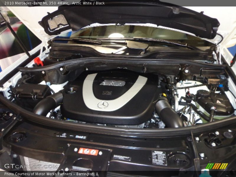 Arctic White / Black 2010 Mercedes-Benz ML 350 4Matic