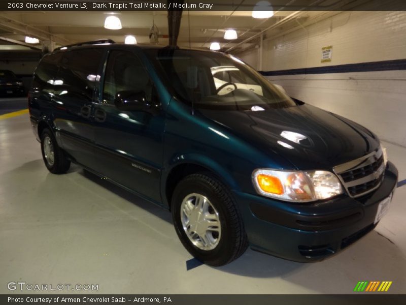 Dark Tropic Teal Metallic / Medium Gray 2003 Chevrolet Venture LS