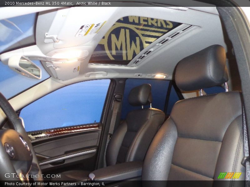 Arctic White / Black 2010 Mercedes-Benz ML 350 4Matic