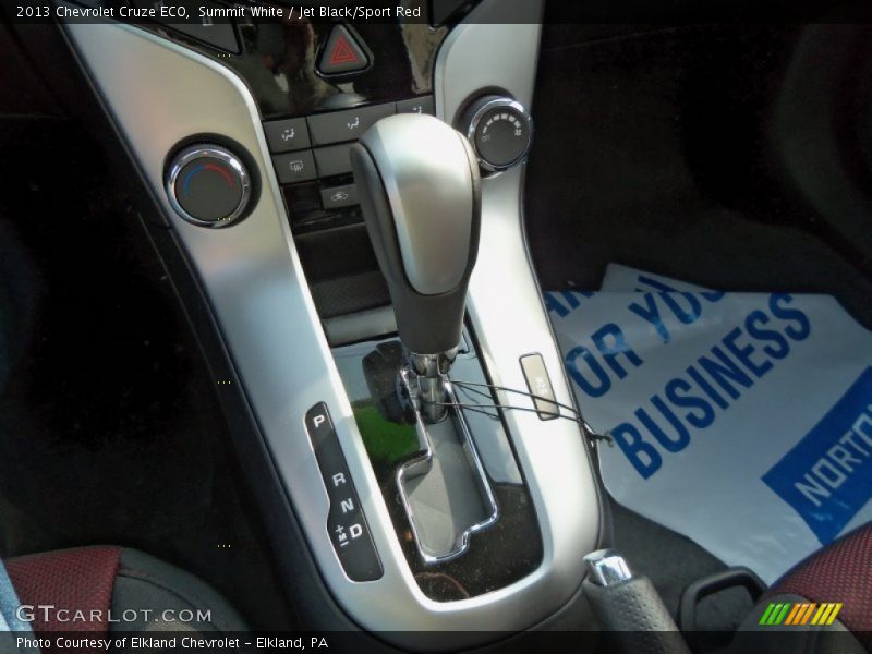 Summit White / Jet Black/Sport Red 2013 Chevrolet Cruze ECO