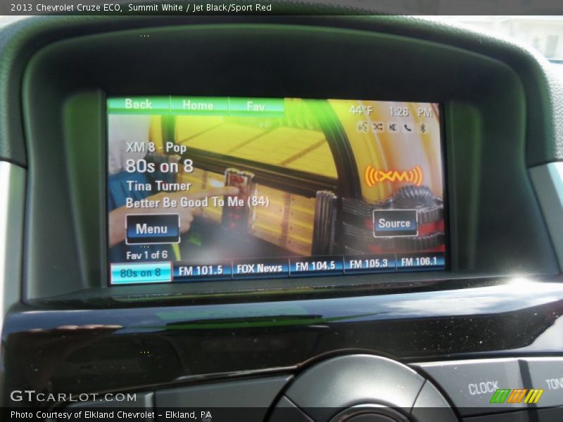 Summit White / Jet Black/Sport Red 2013 Chevrolet Cruze ECO