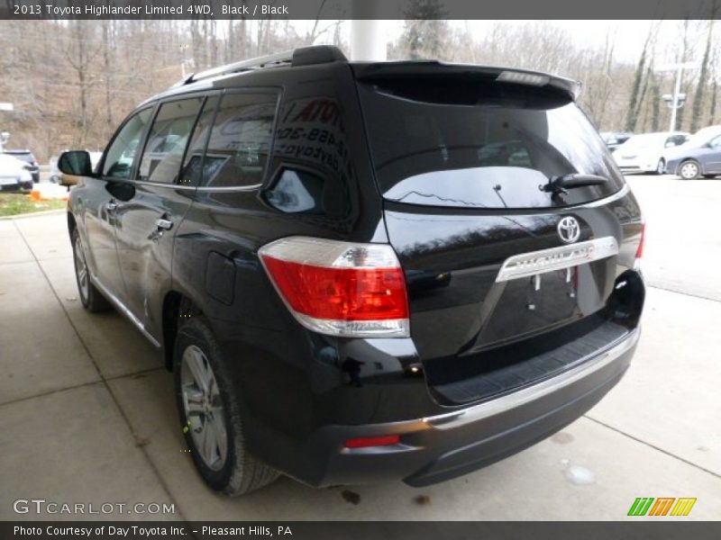 Black / Black 2013 Toyota Highlander Limited 4WD