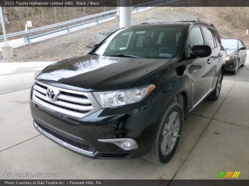 Black / Black 2013 Toyota Highlander Limited 4WD