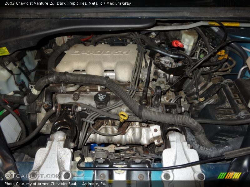Dark Tropic Teal Metallic / Medium Gray 2003 Chevrolet Venture LS