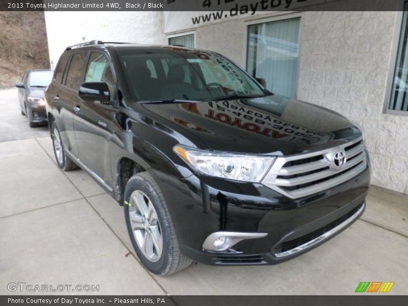 Black / Black 2013 Toyota Highlander Limited 4WD