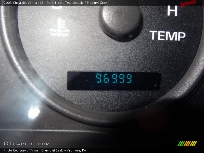 Dark Tropic Teal Metallic / Medium Gray 2003 Chevrolet Venture LS
