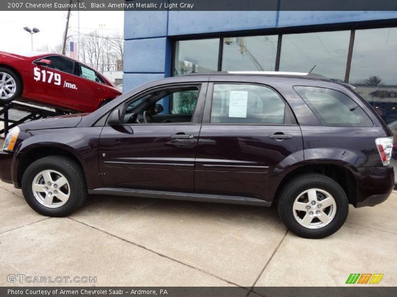 Black Amethyst Metallic / Light Gray 2007 Chevrolet Equinox LS