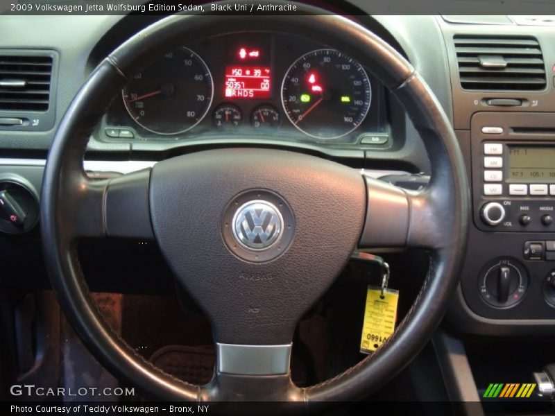  2009 Jetta Wolfsburg Edition Sedan Steering Wheel