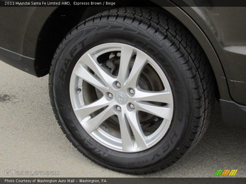 Espresso Brown / Beige 2011 Hyundai Santa Fe Limited AWD
