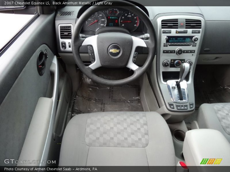 Black Amethyst Metallic / Light Gray 2007 Chevrolet Equinox LS