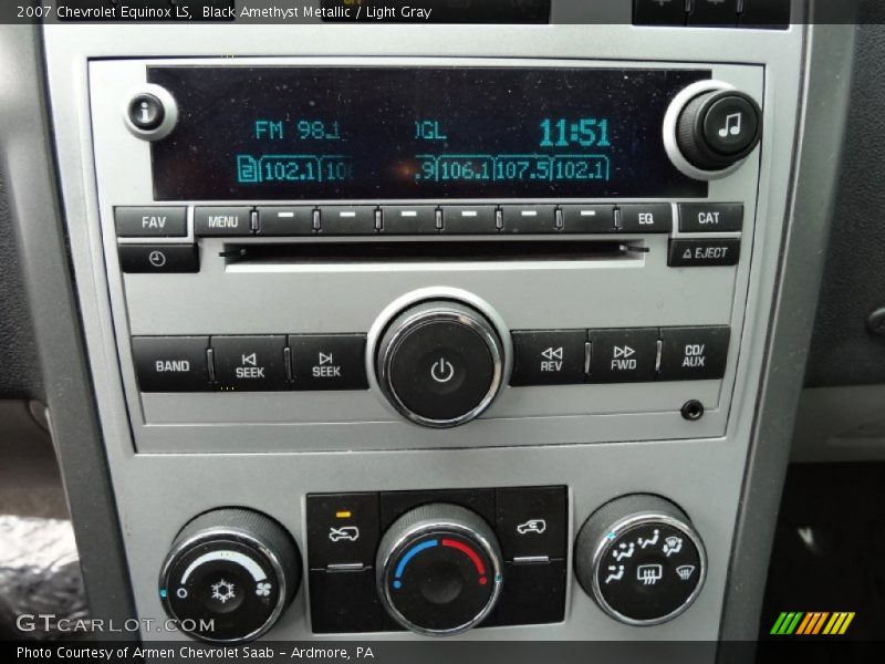 Controls of 2007 Equinox LS