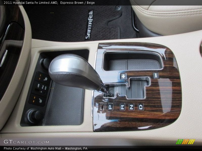Espresso Brown / Beige 2011 Hyundai Santa Fe Limited AWD