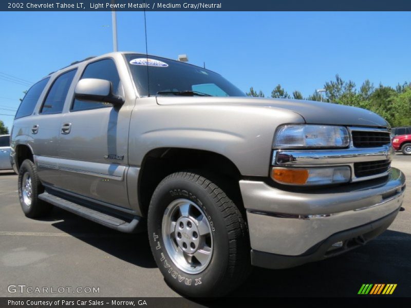 Light Pewter Metallic / Medium Gray/Neutral 2002 Chevrolet Tahoe LT