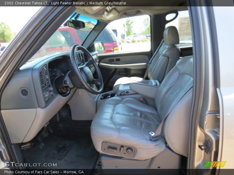 Light Pewter Metallic / Medium Gray/Neutral 2002 Chevrolet Tahoe LT